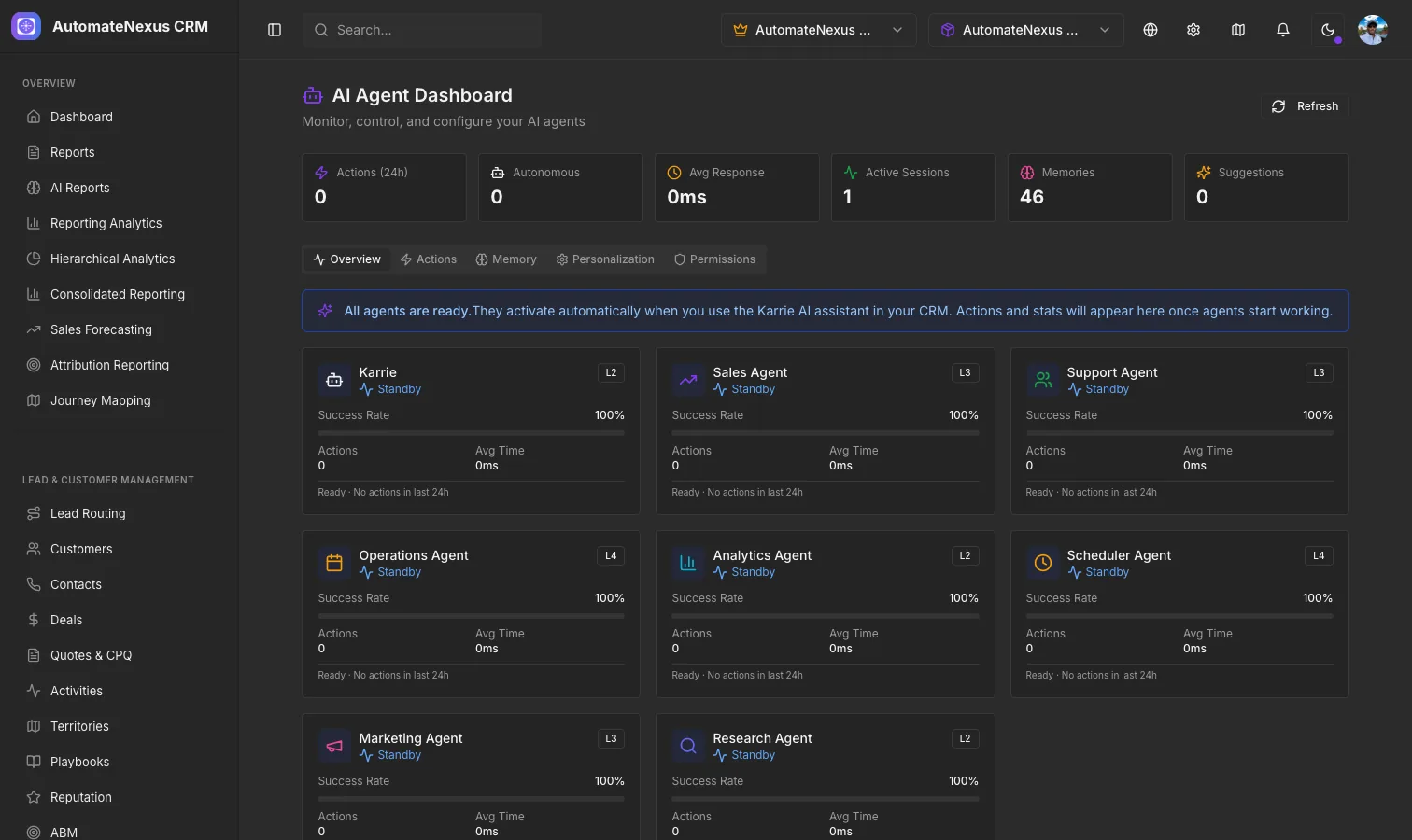AI Agents & Support Center