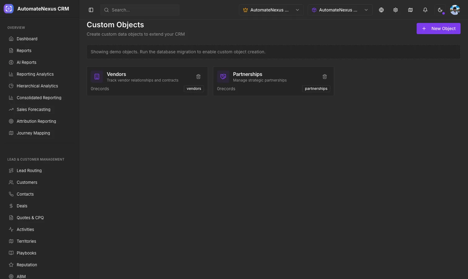 Custom Fields & Custom Objects
