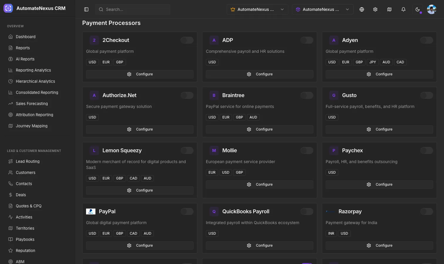 Payment Processors