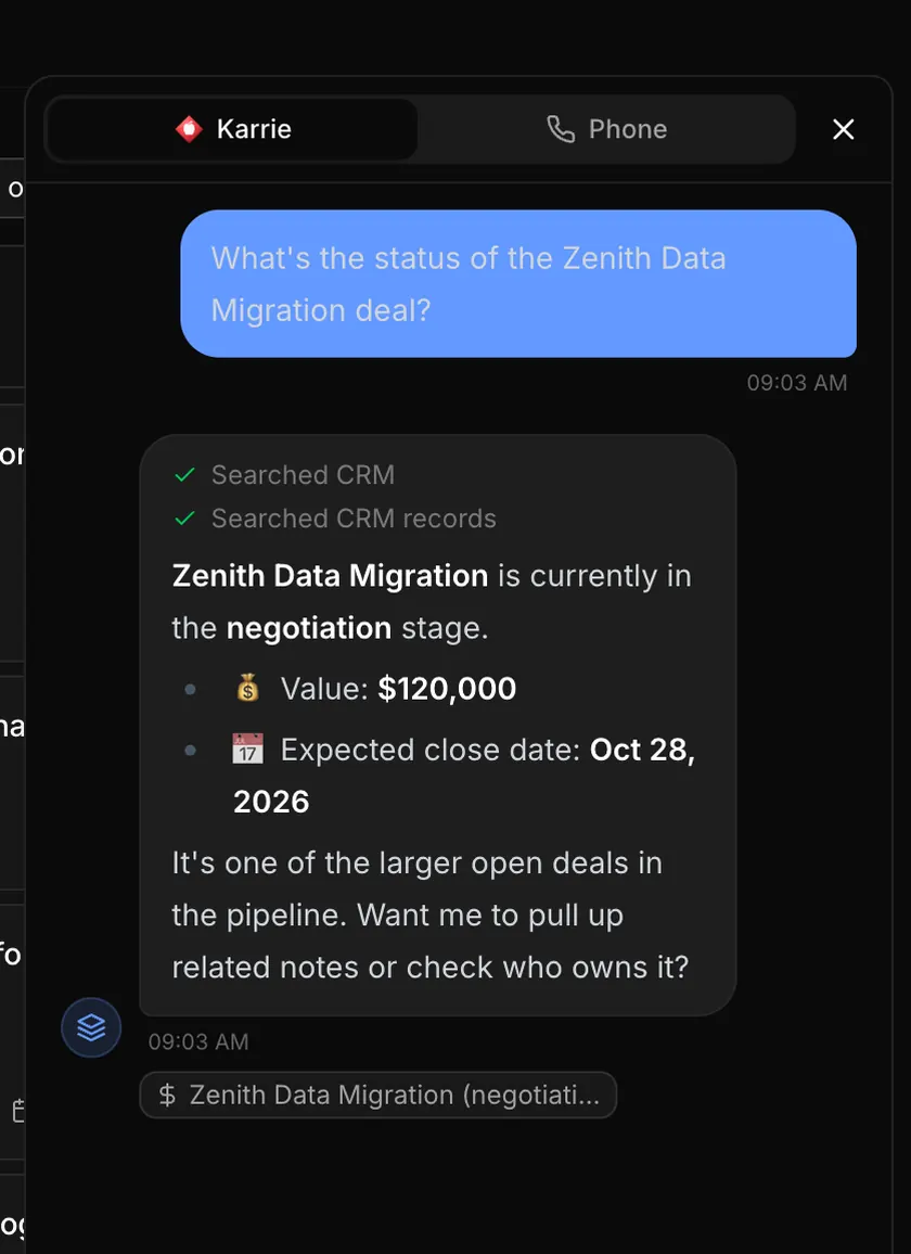 Karrie's answer about the Zenith Data Migration deal.